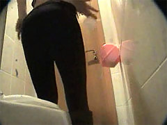 Girls with incredibly hot asses filmed by a WC spy voyeur video #2