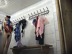 Young slim dolls getting spied after in the locker voyeur video #2