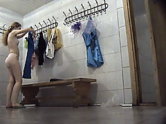 Videos from spy cam planted in pool's lockerroom voyeur video #1