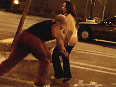 Cute ass gets slapped in public! voyeur video #1