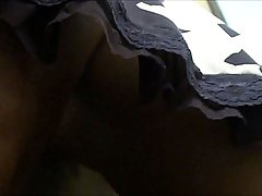 Closeups of girls upskirt butts voyeur video #2