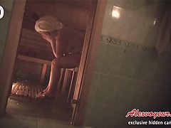 Mature naked woman voyeur shower room and voyeur porn clips of girls in sauna wait for you voyeur video #3