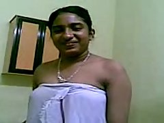 Desi Indian bhabhi has very big milky boobs to suck voyeur video #1
