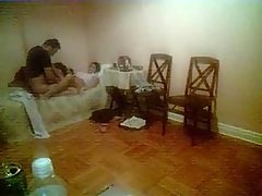 Desi mature couple having sex in their bedroom. voyeur video #2