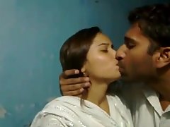 Indian college couple kissing each other cought by hiddencams. voyeur video #1