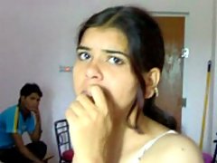Cute girl from Haryana caught fucking by her landlord voyeur video #1