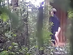 You don't need special equipment to shot pissing women. You can simply hide in the bushes near beer bar and wait for your next victim voyeur video #1