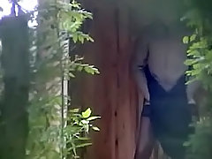 You don't need special equipment to shot pissing women. You can simply hide in the bushes near beer bar and wait for your next victim voyeur video #4